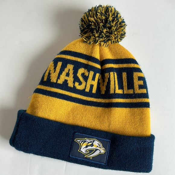 NHL Nashville Predators Winter Classic Dallas 2020 pom pom hat OS - Picture 3 of 6